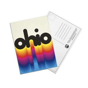 Ohio Retro Rainbow Post Cards