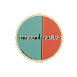 Retro Vintage Massachusetts Sticker