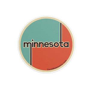 Retro Vintage Minnesota Sticker