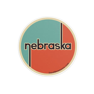 Retro Vintage Nebraska Sticker