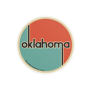 Retro Vintage Oklahoma Sticker