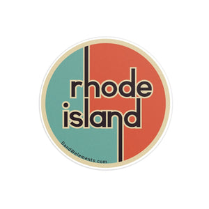 Retro Vintage Rhode Island Sticker
