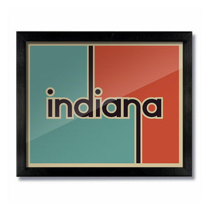 Retro Vintage Indiana Print