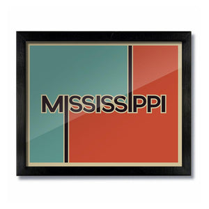 Retro Vintage Mississippi Print