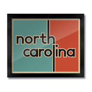 Retro Vintage North Carolina Print