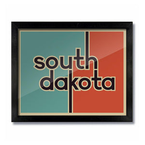 Retro Vintage South Dakota Print