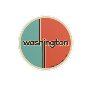Retro Vintage Washington Sticker