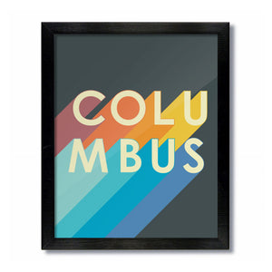 Columbus Ohio Color Shift Print