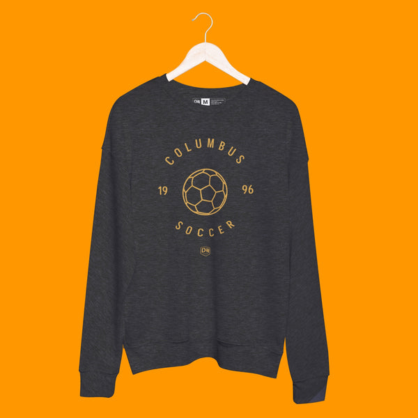 COLUMBUS SOCCER CLASSIC THROWBACK CHARCOAL CREW NECK SWEATSHIRT - D&W ...