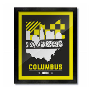 Columbus, Ohio Skyline Print: Soccer
