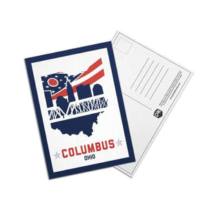 Columbus Ohio Flag Post Cards