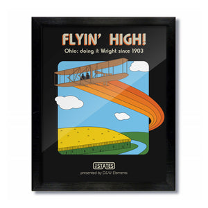 Flying High Wright Brothers Vintage Ohio Print