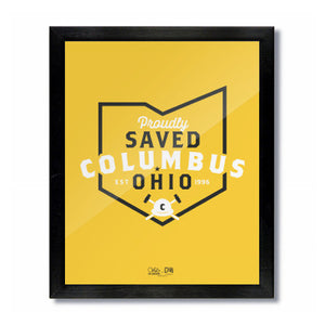 Proudly Saved Columbus, Ohio Print: Soccer