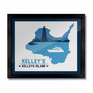 Kelley's Island, Ohio Skyline Print