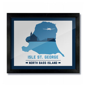 Isle Saint George, North Bass Island, Ohio Skyline Print