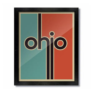 Retro Vintage Ohio Print