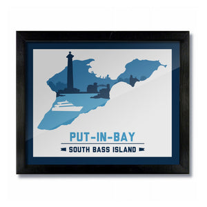 Put-In-Bay, South Bass Island, Ohio Skyline Print