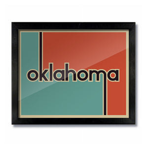 Retro Vintage Oklahoma Print
