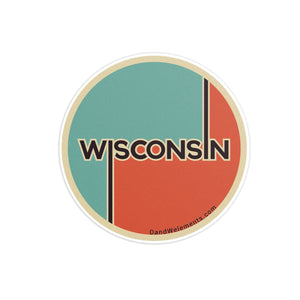Retro Vintage Wisconsin Sticker