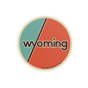 Retro Vintage Wyoming Sticker