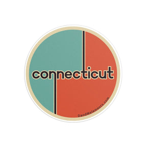 Retro Vintage Connecticut Sticker
