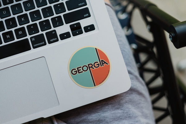 Retro Vintage Georgia Sticker - D&W Elements