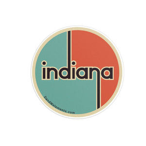 Retro Vintage Indiana Sticker