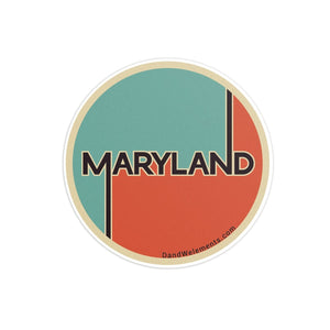 Retro Vintage Maryland Sticker