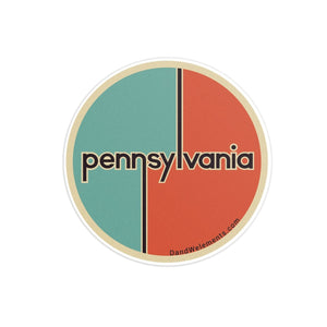 Retro Vintage Pennsylvania Sticker