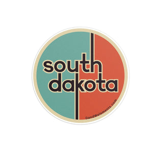 Retro Vintage South Dakota Sticker