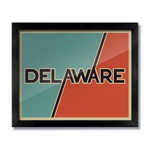 Retro Vintage Delaware Print