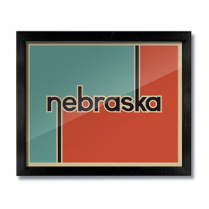 Retro Vintage Nebraska Print
