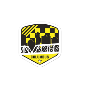 Columbus Ohio Soccer Shield Vintage Stickers